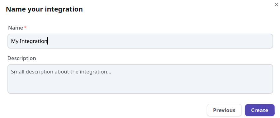 Palo Alto Integration Creation Screen